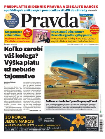 Obálka e-magazínu Pravda 16. 4. 2026