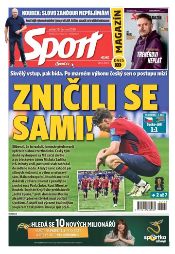 Obálka e-magazínu Sport 19.6.2026