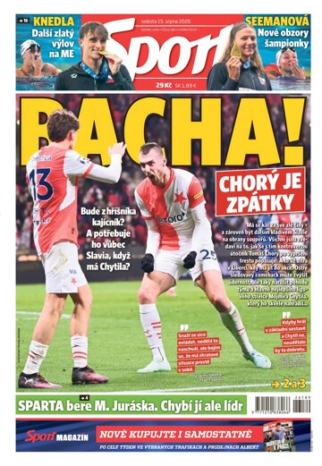 Obálka e-magazínu Sport 15.8.2026