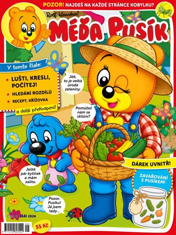 Obálka e-magazínu Méďa Pusík 9/2026