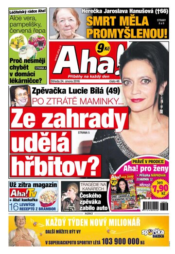 Obálka e-magazínu AHA! 24.2.2016