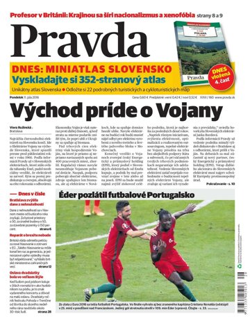 Obálka e-magazínu Pravda 11. 7. 2016