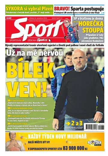 Obálka e-magazínu Sport 14.12.2016