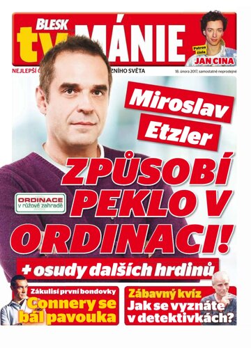 Obálka e-magazínu Blesk Tv manie 18.2.2017
