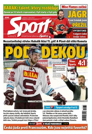 Obálka e-magazínu Sport 7.10.2017
