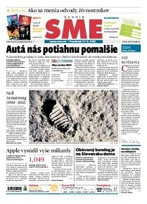 Obálka e-magazínu SME 27.8.2012