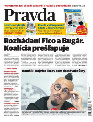 Obálka e-magazínu Pravda 16. 2. 2019