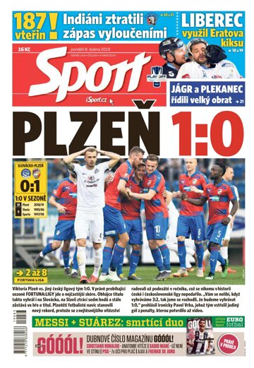 Obálka e-magazínu Sport 8.4.2019