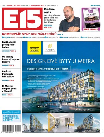Obálka e-magazínu E15 2.10.2019