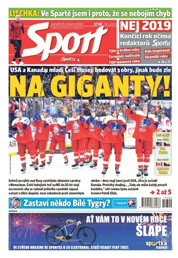Obálka e-magazínu Sport 30.12.2019