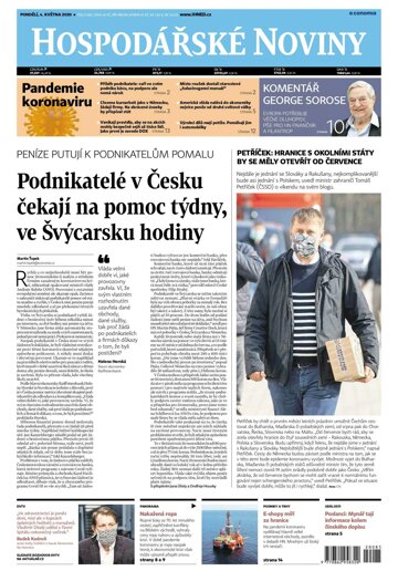 Obálka e-magazínu Hospodářské noviny 085 - 4.5.2020