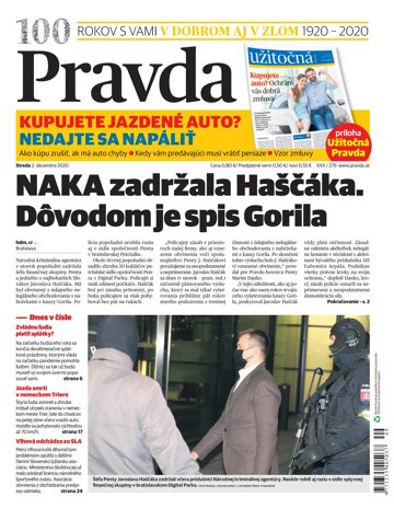 Obálka e-magazínu Pravda 2. 12. 2020