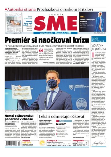 Obálka e-magazínu SME 3-3-2021