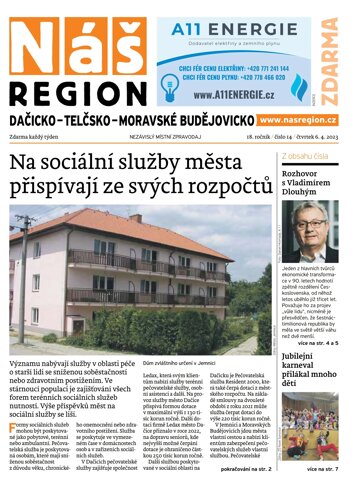 Obálka e-magazínu Náš Region - Dačicko 14/2023
