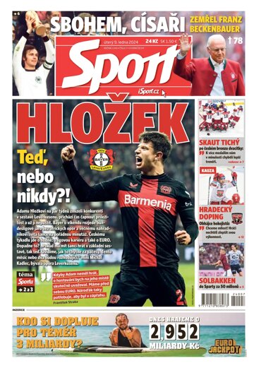 Obálka e-magazínu Sport 9.1.2024