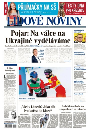 Obálka e-magazínu Lidové noviny 27.1.2024