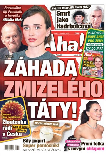 Obálka e-magazínu AHA! 1.4.2025