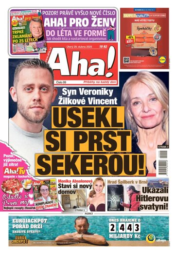 Obálka e-magazínu AHA! 29.4.2025