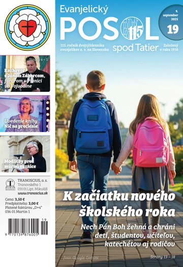 Obálka e-magazínu Evanjelický posol spod Tatier 19/2025