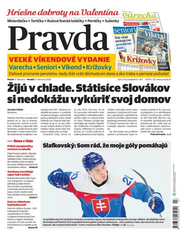Obálka e-magazínu Pravda 13. 2. 2026