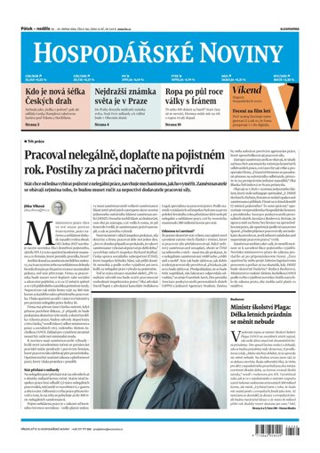 Obálka e-magazínu Hospodářské noviny 166 - 28.8.2026