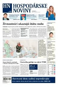 Obálka e-magazínu Hospodárske Noviny 21.8.2013