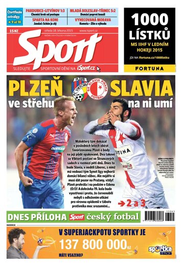 Obálka e-magazínu Sport 18.3.2015