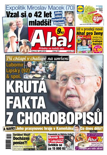 Obálka e-magazínu AHA! 29.9.2015