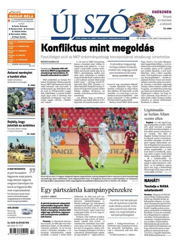 Obálka e-magazínu Új Szó 12.10.2015