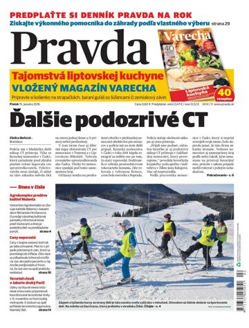 Obálka e-magazínu Pravda 15. 1. 2016