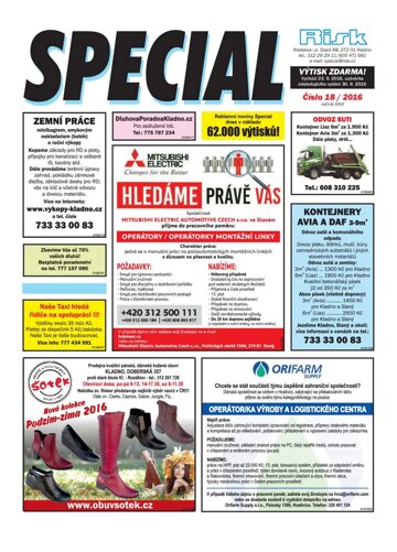 Obálka e-magazínu Special 18/2016