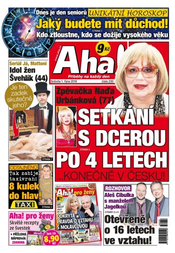 Obálka e-magazínu AHA! 1.10.2016