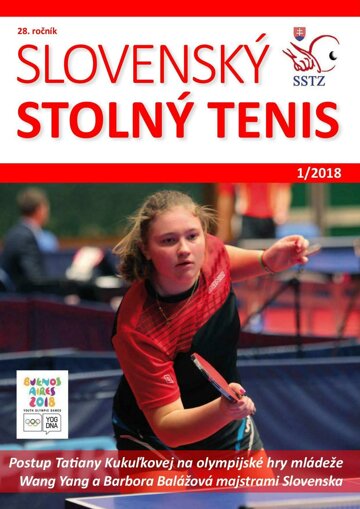 Obálka e-magazínu Slovenský stolný tenis 1/2018