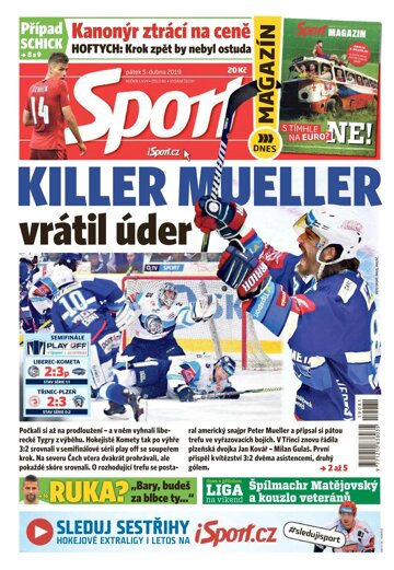 Obálka e-magazínu Sport 5.4.2019