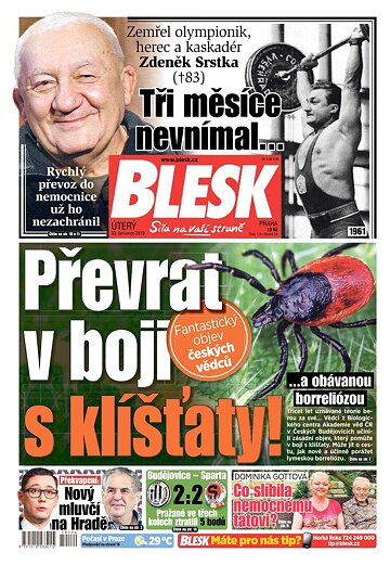 Obálka e-magazínu Blesk 30.7.2019