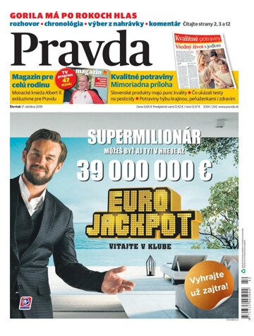 Obálka e-magazínu Pravda 17. 10. 2019