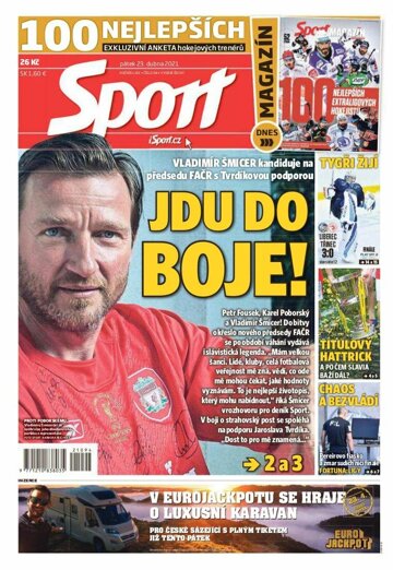 Obálka e-magazínu Sport 23.4.2021