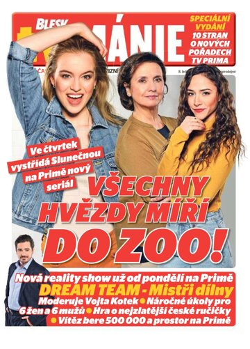 Obálka e-magazínu Blesk Tv manie 8.1.2022