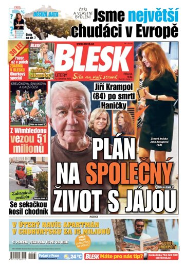 Obálka e-magazínu Blesk 12.7.2022