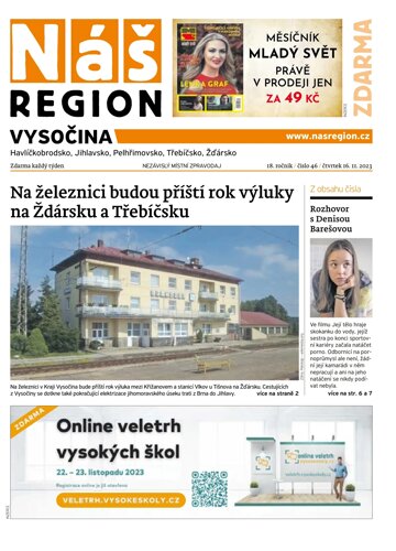 Obálka e-magazínu Náš Region - Vysočina 46/2023