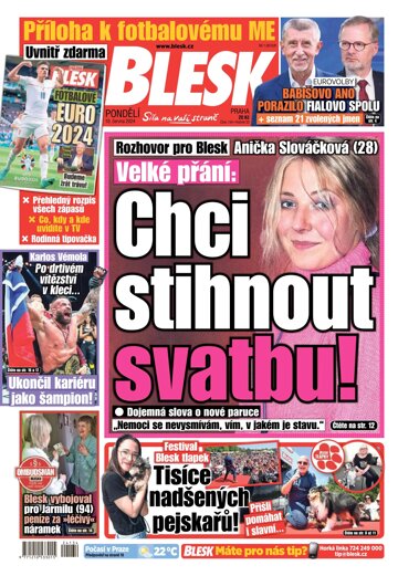 Obálka e-magazínu Blesk 10.6.2024