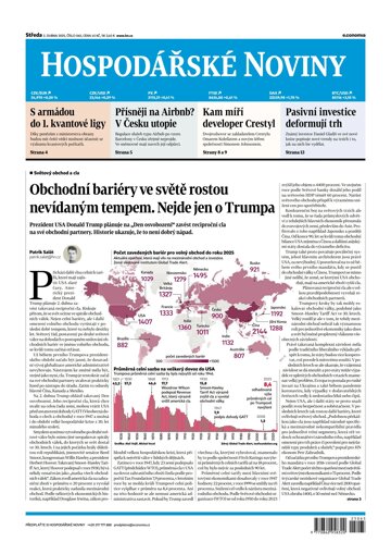 Obálka e-magazínu Hospodářské noviny 065 - 2.4.2025