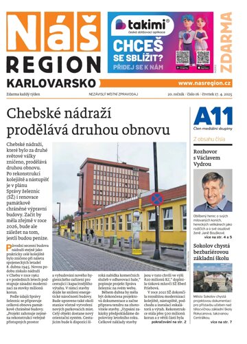 Obálka e-magazínu Náš Region - Karlovarsko 16/2025