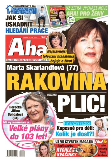 Obálka e-magazínu AHA! 1.9.2025