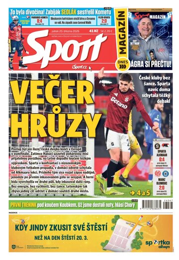 Obálka e-magazínu Sport 20.3.2026