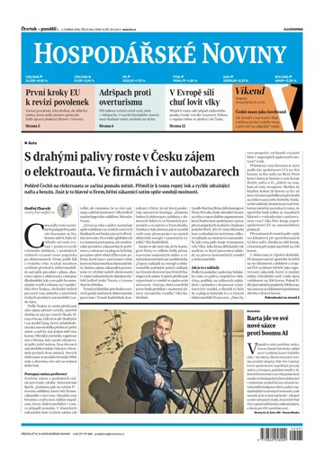 Obálka e-magazínu Hospodářské noviny 065 - 2.4.2026