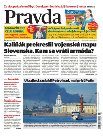 Obálka e-magazínu Pravda 4. 6. 2026