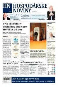 Obálka e-magazínu Hospodárske noviny 20.11.2013