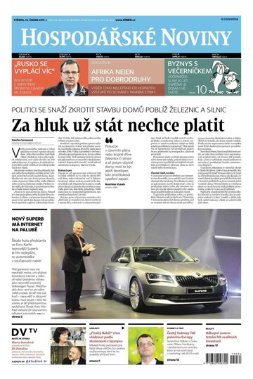 Obálka e-magazínu Hospodářské noviny 034 - 18.2.2015