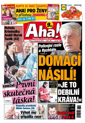 Obálka e-magazínu AHA! 7.7.2015